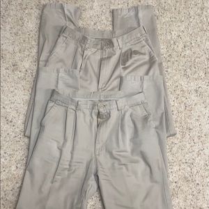 2- pair tan Wrangler Riata slacks